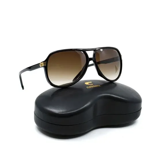 BRAND NEW CARRERA 1045/S BLACK BROWN GRADIENT SUNGLASSES - Picture 4 of 11